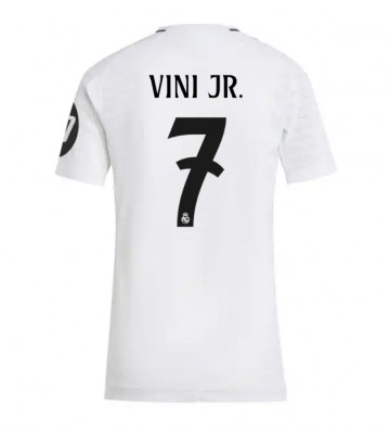 Real Madrid Vinicius Junior #7 Primera Equipación Mujer 2024-25 Manga Corta